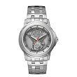 Harley Davidson Men's Bulova Watch. Pewter medallion dial with raised Harley motor image. 76A021.
