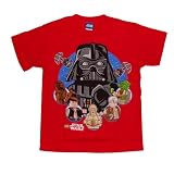 Lego Star Wars Good Vs. Evil Character Boys T-shirt (L (7), Red)
