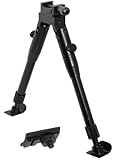 UTG Low-Profile Deluxe Universal Picatinny & Swivel-Stud Bipod