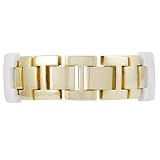 Geneva Platinum Cubic Zirconia Bracelet Watch by Geneva