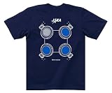 小惑星探査機 はやぶさ イオンエンジンTシャツ[ネイビー]A (メンズ) size:L