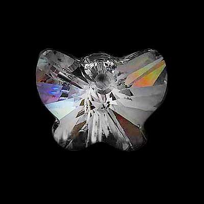 Swarovski Crystal, #6754 Butterfly Pendant 18mm, 1 Piece, Crystal Moonlight
