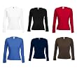 Lady-Fit Long Sleeve Crew Neck T von Fruit of the Loom XS S M L XL XL verschiedene Farben