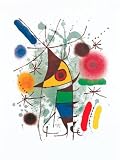 Le Chanteur by Joan Miro. Art Print Poster 11.75 inches width by 15.75 inches height. Highest Quality Art Poster Print