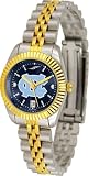 North Carolina Tar Heels UNC NCAA Womens Anochrome Gold Watch