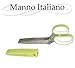 Herb Scissors for Cutting Herbs - 5 Blades with Cover - Finely Cut Basil Oregano Parsley or Any Small Vegetables