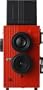 Blackbird Fly, 35mm TLR Twin Lens Reflex Camera - Black with Red Face
