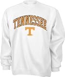 Tennessee Volunteers White Tackle Twill Crewneck Sweatshirt