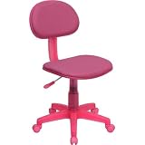 Flash Furniture Pink Fabric Ergonomic Task Chair