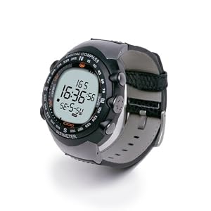 CicloSport Outdoor-Uhr mit Kompass, Wetterstation und Höhenmessung XC-3, schwarz/grau