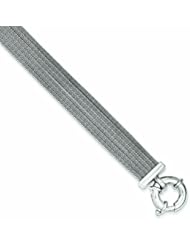 Genuine .925 Sterling Silver Fancy Strand Bracelet 15.8 Grams 7 Inch Length. 100% Satisfaction Guaranteed.