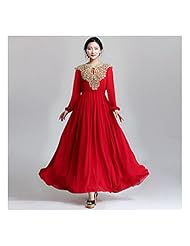 Long Sleeves Acetate/Cotton/Polyester  Dress