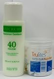 HAIR CREME PEROXIDE COLOURING AND BLEACHING HAIR CREME (40 VOL) 250ml & BLUE BLEACH POWDER **COMBO PACK**