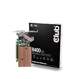 Club 3D 8400GS - Graphics adapter - GF 8400 GS - PCI Express x16 low profile - 256 MB GDDR2 - Digital Visual Interface (DVI) - HDTV out