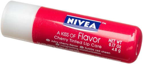 Nivea a Kiss of Flavor Cherry Tinted Lip Care, 0.17-Ounce Sticks (Pack of 6)