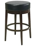 Round Metro Counterstool - Espresso/ Black (25")