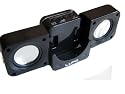 LUPO Black Portable Folding Speakers for Iphone, Ipod Video, Touch, Classic, Nano (all generations), Shuffle plus all other MP3 and MP4 players