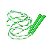 Beading Jump Rope Segmented Skipping Rope Adjustable Jump Rope (Green)