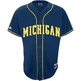 Majestic Athletic Michigan Wolverines Replica Baseball Jersey
