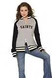 New Orleans Saints Women's Varsity Full Zip Raglan Jacket - by Alyssa Milano
