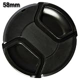 Bower 58mm Pro Series II Snap-on Front Lens Cap for Digital SLR Cameras