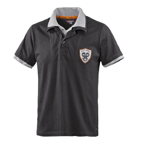 Estádio Poloshirt Herren, schwarz