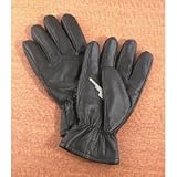 Mens Black Italian Leather Gloves Thinsulate Insulation Size Large