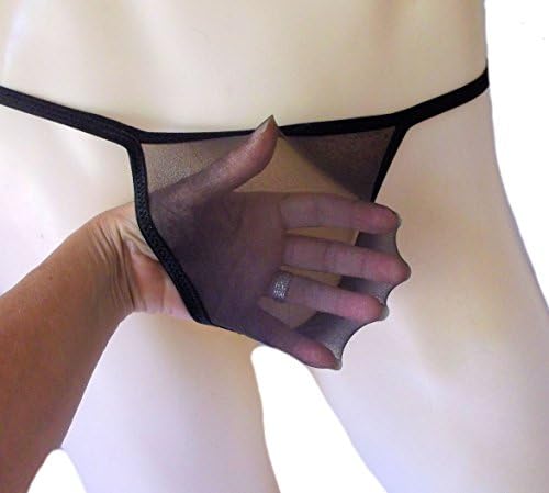 Mens SUPER STRETCHY Stocking Thong G String Underwear SHEER NAKED SMOKE High Quality MADE in USA