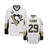 FLEURY 2008 STANLEY CUP #29 Pittsburgh Penguins RBK NHL Premier Hockey Jersey by Reebok (Custom Sewn with Authentic Tackle Twill)
