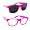 Glow in the Dark Pink and Green Clear Lenses
