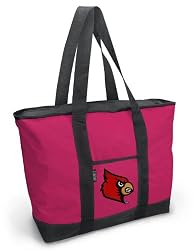 Louisville Cardinals Pink Tote Bag University of Louisville - For Travel or Beach Best Unique Gift Ideas for Her, Women, or Ladies