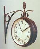 Retail Furnitures item: Wrought Iron Double Side Grand Central Station Wall Clock