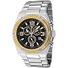 Swiss Legend Mens Throttle Chronograph Black Dial Stainless Steel 40025P-11-GB