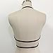 Tenworld Hollow Out Womens Sexy Goth Harness Strappy Body Caged Bra (XL)