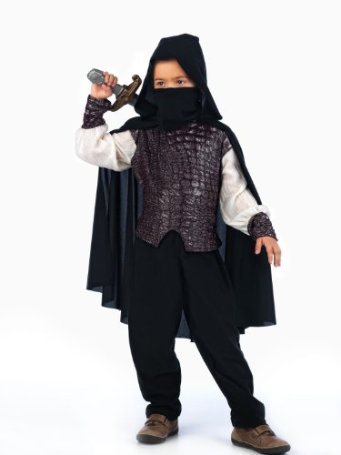 Limit Sport MI698 Gr&ouml;&szlig;e  4 - Mittelalterlicher Ninja 3-teilig (Hose-Tuch-Hemd mit Cape) Preisvergleich
