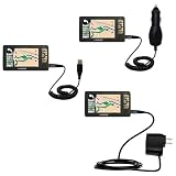 Deluxe Kit for the Amcor Navigation GPS 5600 includes a USB cable with Car and Wall Charger - Gomadic Brand w/ TipExchange Technology