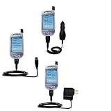 Deluxe Kit for the i-Mate PPC Phone includes a USB cable with Car and Wall Charger - Gomadic Brand w/ TipExchange Technology