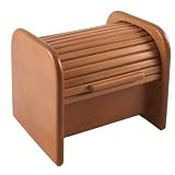 Wood Roll-Top 3x5 Recipe Card Box