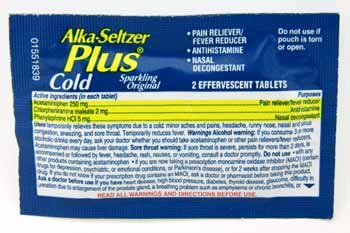 Alka Seltzer Plus Cold Medicine (Case Pack 1600)