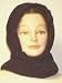 Knitted and Finished By Hand Crochet Dark Brown Chenille Balaclava Hood Scarf for Win...