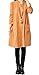 Hole Tide Women's Solid Color V-Neck Cotton & Linen Long Sleeves Blouse Dress