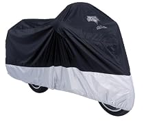 Nelson-Rigg Deluxe All Season Motorcycle Cover Black/Silver Medium
