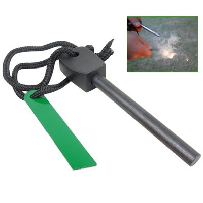 SODIAL(TM) Briquet & silex š€ feu pour battre et obtenir le feu -SAS Outil de survie dans le camping en plein air,un kit