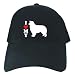 CAPS BLACK EMBROIDERY  I LOVE MY BORDER COLLIE SILHOUETTE 