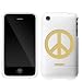 Coveroo Peace Sign Design on inCase Slider Case iPhone 3G 3GS (White)