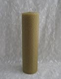 100% Beeswax Candles - 2 3/4 x 10 Hand Rolled Pillar in NATURAL