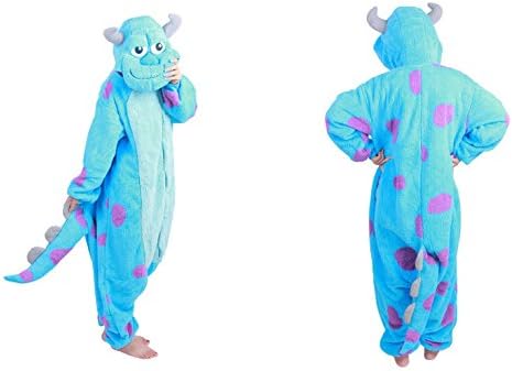 Lynne Carlos Unisex-adult Kigurumi Costume Sully Onesies Cosplay Pajamas (M)