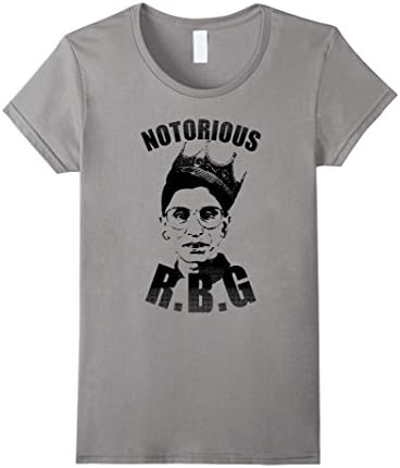 Women's Notorious RBG Shirt - Ruth Bader Ginsburg T Shirt Medium Slate