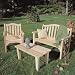 Camel Back Chair Log Furniture
