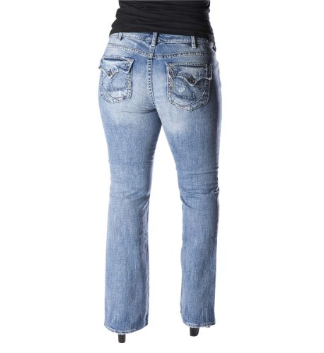 Silver Pioneer Bootcut 16 X 33 Plus Size 16W Jeans - L1779SES162W Silver Pioneer Bootcut 16 X 33 Plus Size 16W Jeans - L1779SES162W